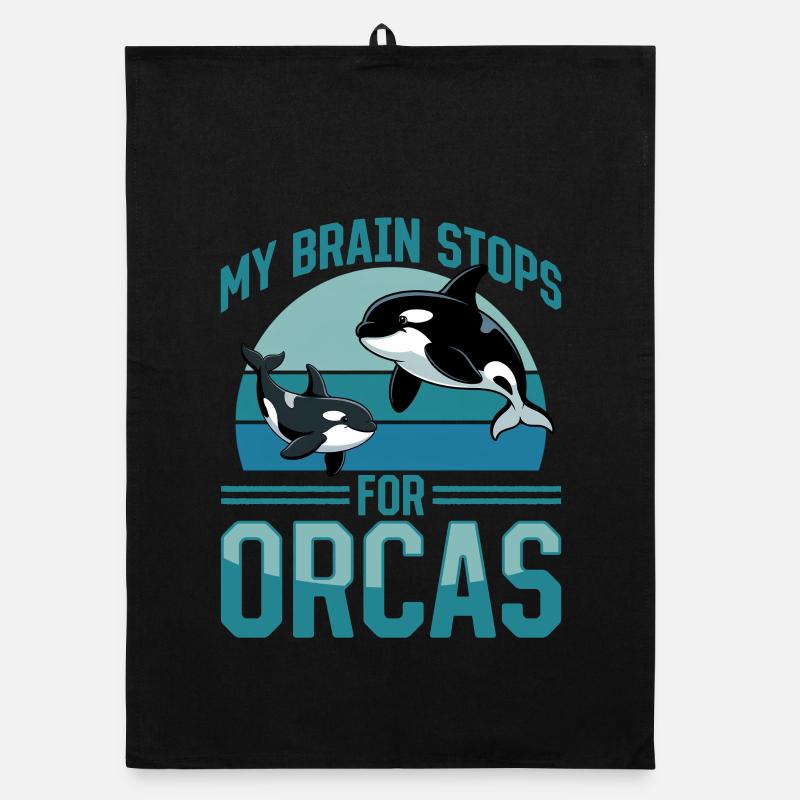 Funny Orca Organic dish towel