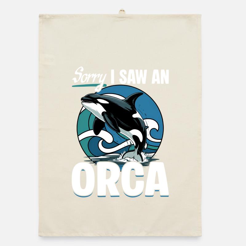 Funny Orca Organic dish towel