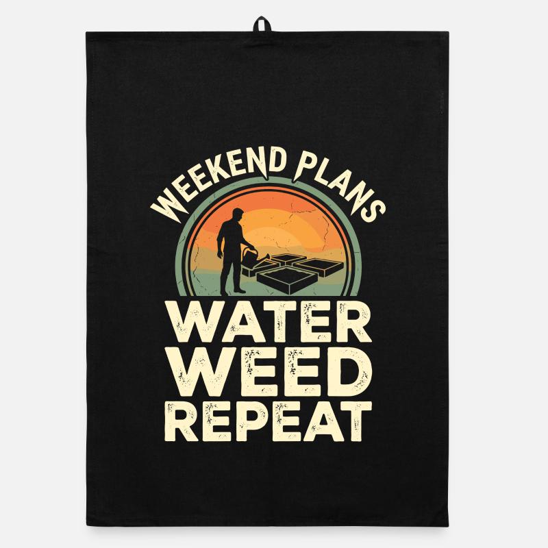 Plans du week-end Humour de jardin Torchon bio