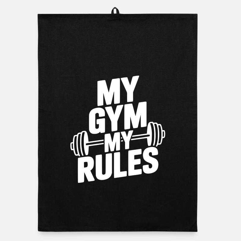 My Gym My Rules Organic dish towel
