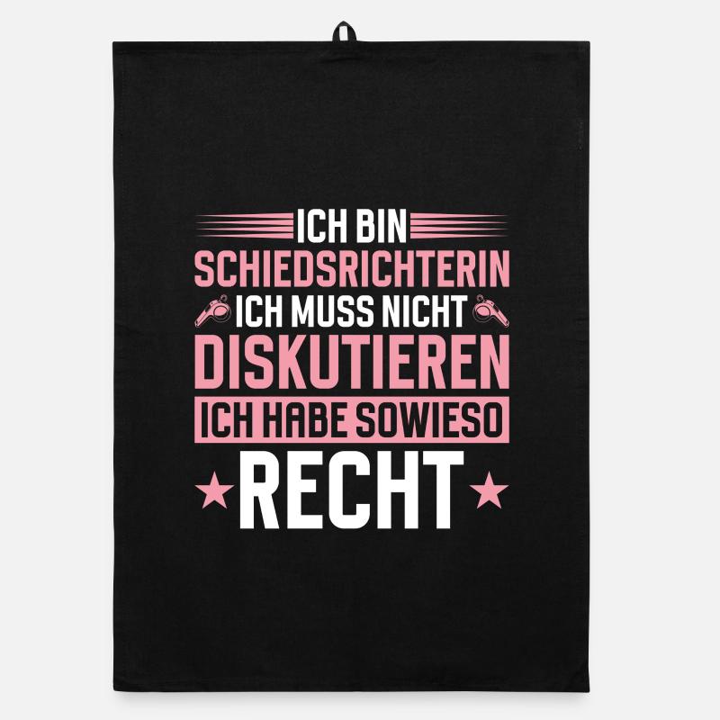 Referee does not have to discuss Organic dish towel