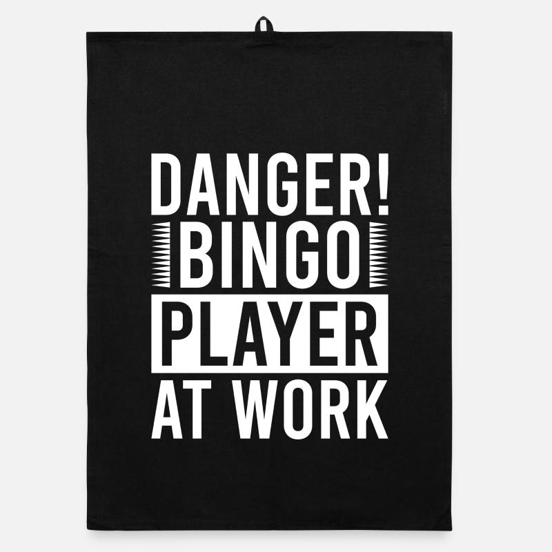 Bingo Player Danger Bingo Player At Work Bingo Organic Geschirrtuch