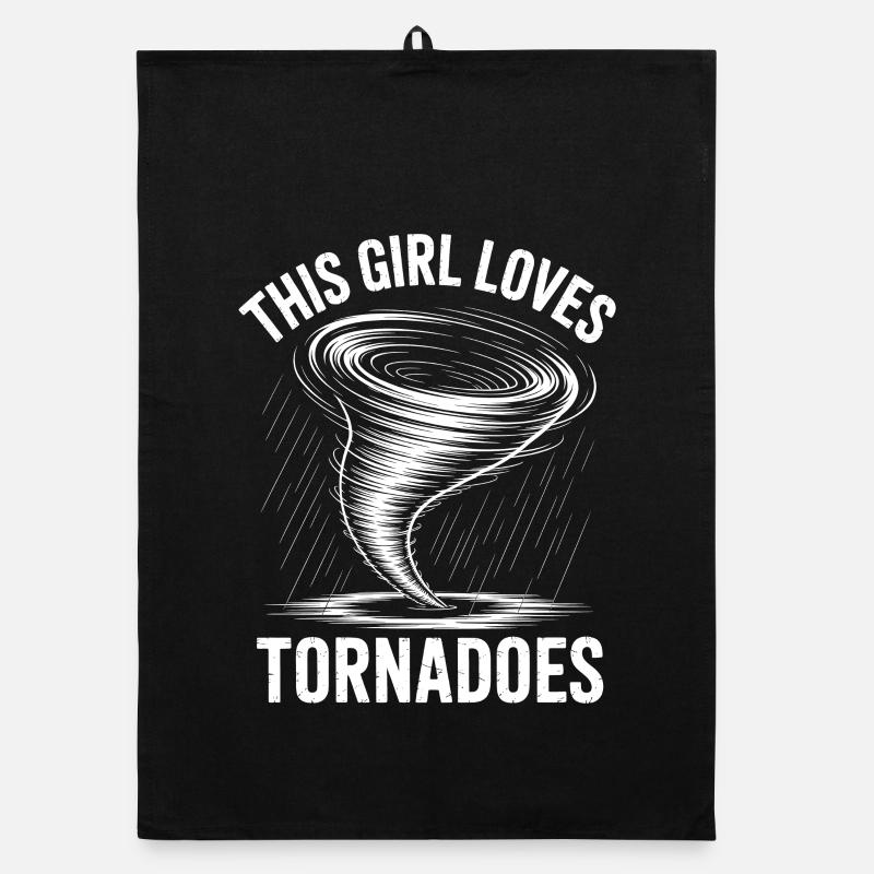 Tornado Sprüche Tornados Lustiges Tornado Geschenk Organic Geschirrtuch