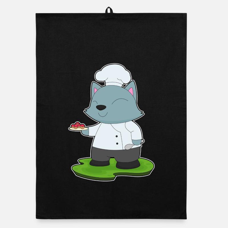 Cat Chef Pastry Cooking Organic dish towel
