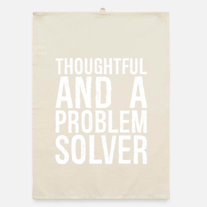 réfléchi et résolveur de problèmes Torchon bio