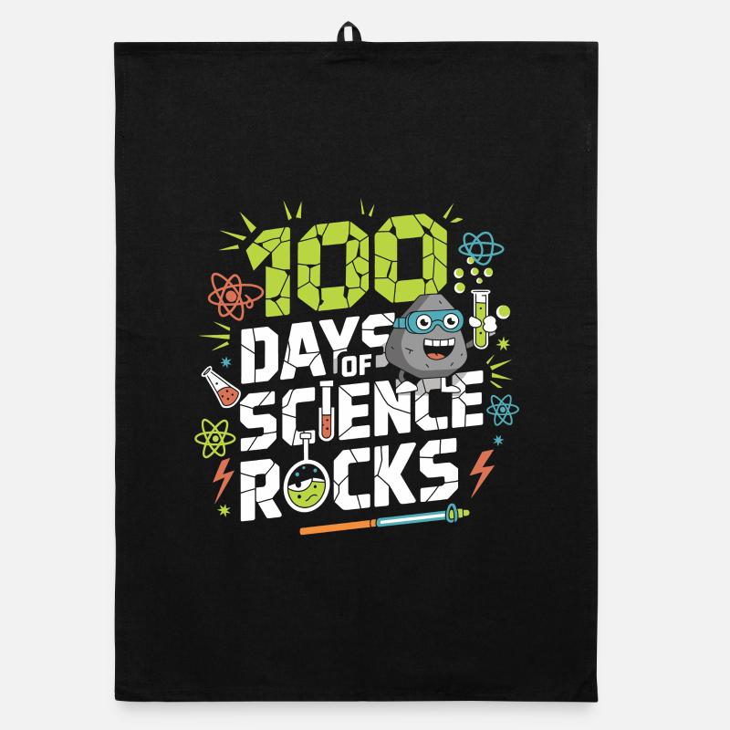 100 Days Science Rocks Organic dish towel
