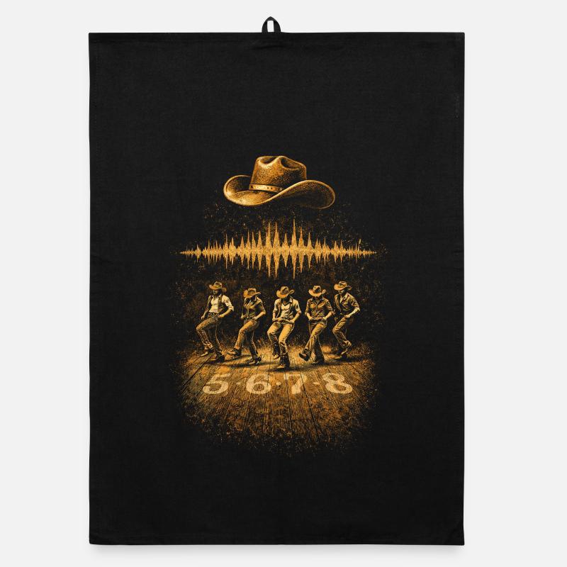 Line Dance Line Dancer 5678 Organic Geschirrtuch