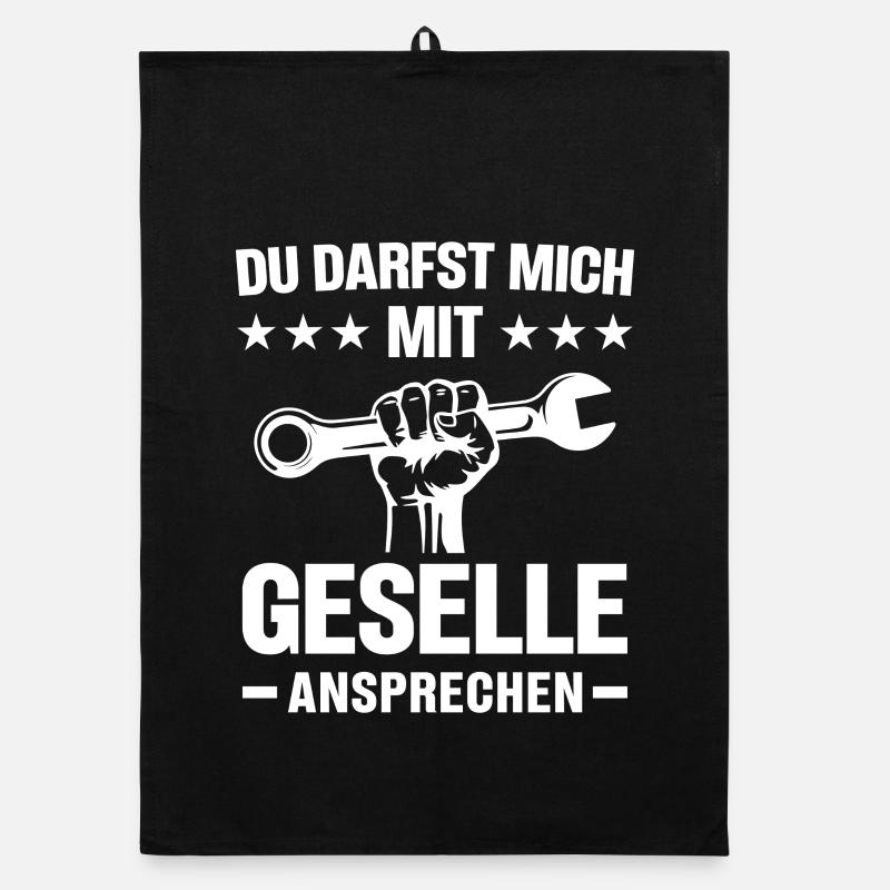 Du Darfst Mich Mit Geselle Ansprechen Lustig Spruc Organic Geschirrtuch