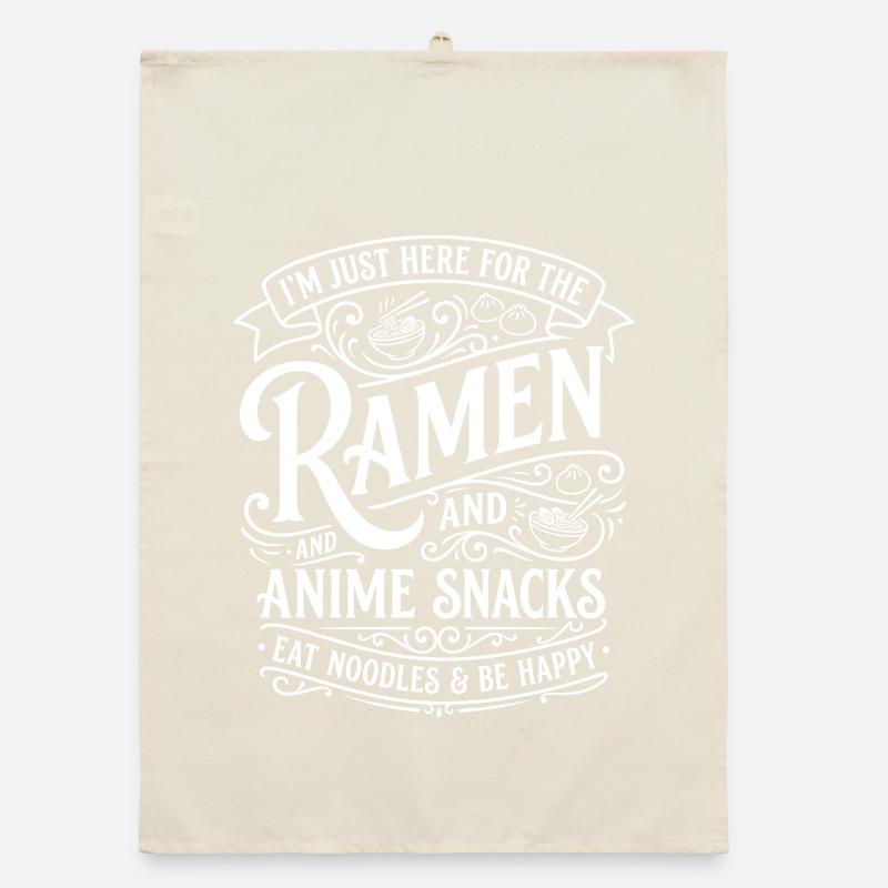 Thème Ramen & Snacks d’Anime Torchon bio