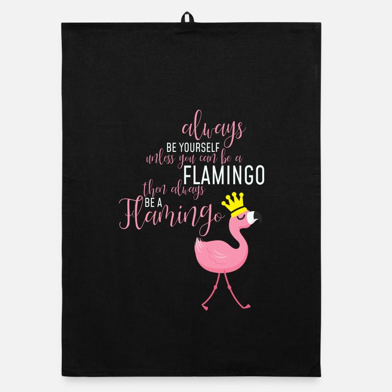 Flamingo Selbstsein: Einzigartige Botschaft Organic Geschirrtuch