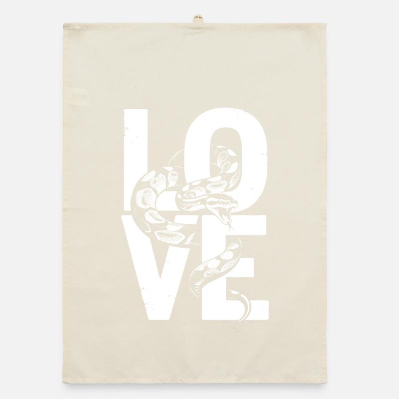 King Python Snakes LOVE Terrarium Python Organic dish towel