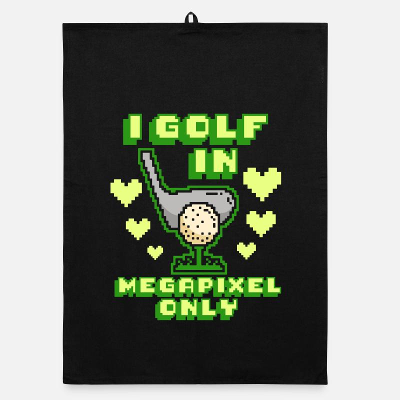 Golf Simulator I Golf In Megapixel Only Organic dish towel