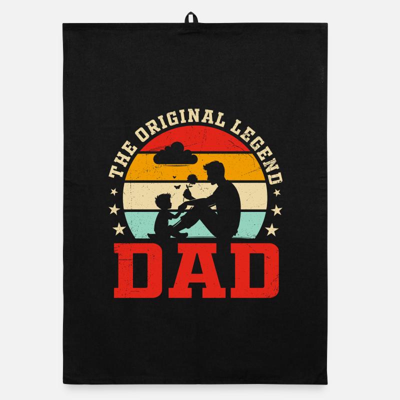 Best Dad - Father's Day Organic dish towel