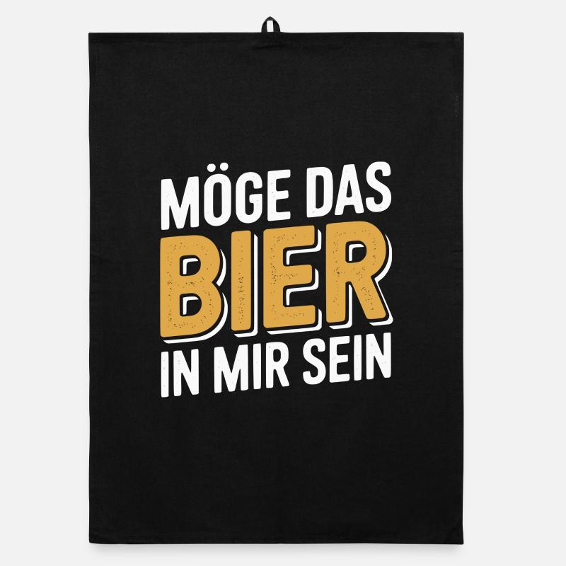 Möge Das Bier In Mir Sein - Lustiges Bier Spruch  Organic Geschirrtuch