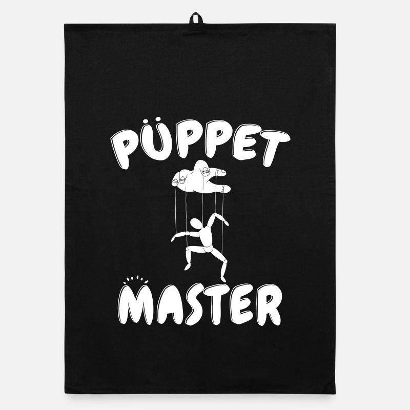 Puppet Master Silhouette Organic dish towel