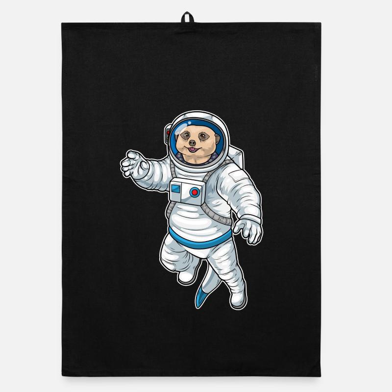 Astronaute spatial de Suricate Torchon bio