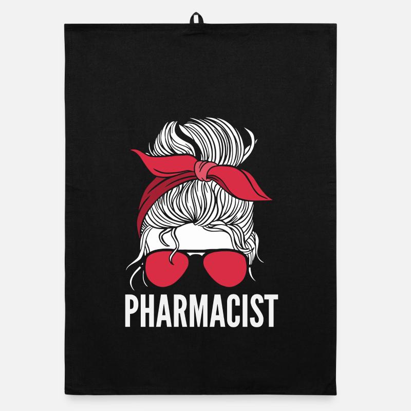 Messy Bun Pharmacist Pharmacist Organic dish towel