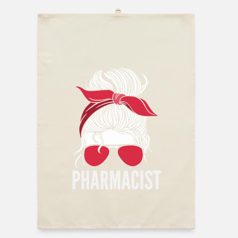 Messy Bun Pharmacist Pharmacist Organic dish towel