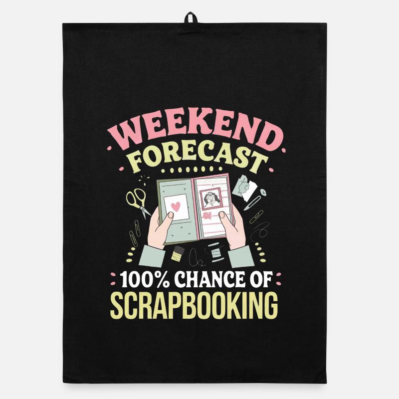 Weekend Scrapbooking Forecast Organic dish towel