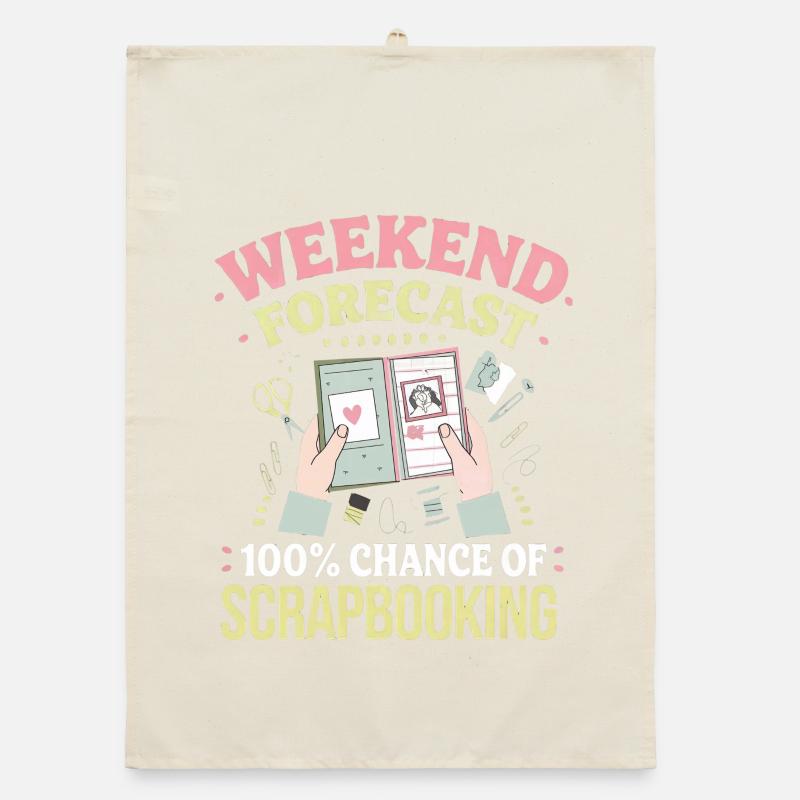 Weekend Scrapbooking Forecast Organic dish towel