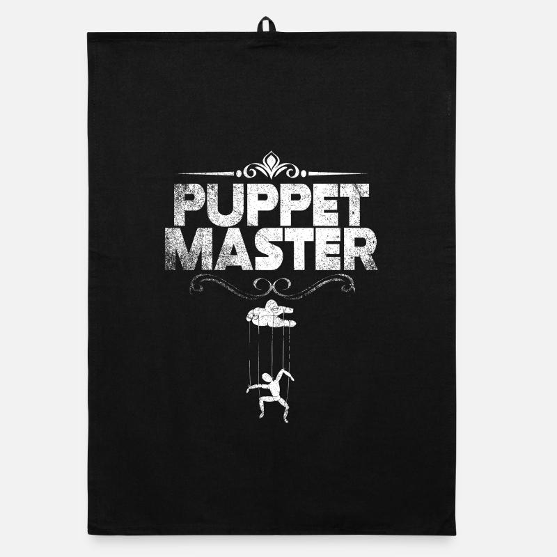 Puppet Master Marionette Organic dish towel