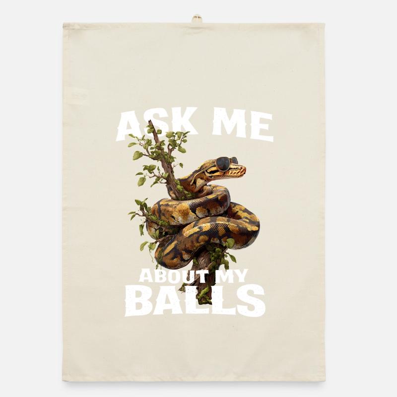 King Python Snakes Lover Terrarium Python Organic dish towel
