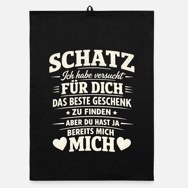 Ironie Paar Sarkastisch Geschenk Organic Geschirrtuch