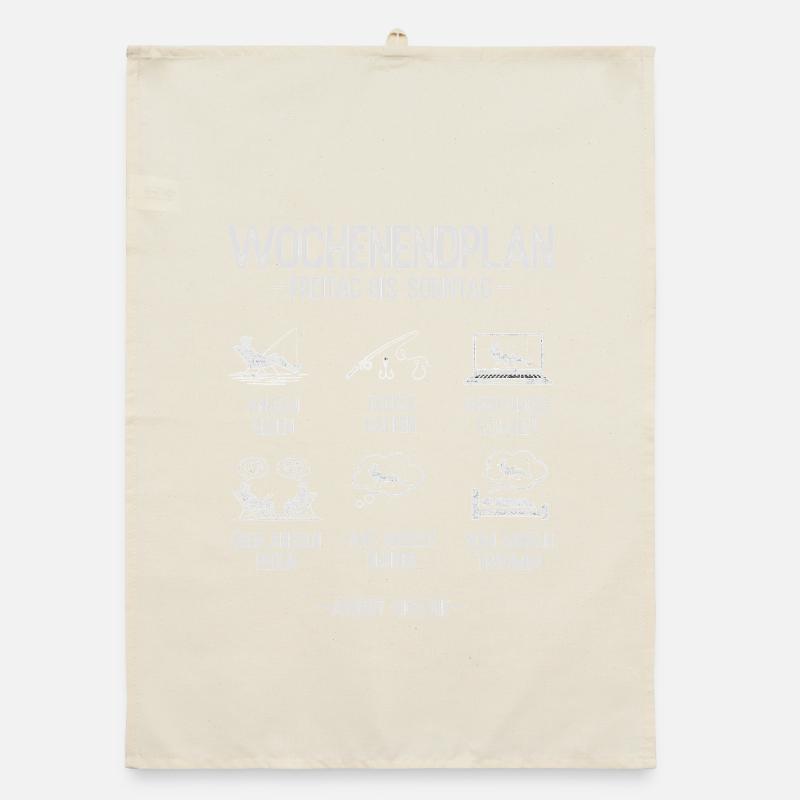 Programme du week-end de pêche Gift Man Pêcheur Torchon bio