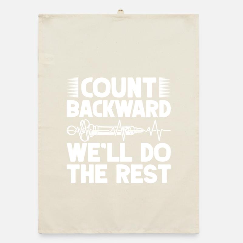 Anesthesiologist Count Backward Anesthesia Organic dish towel