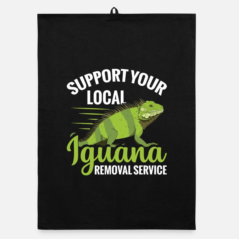  Support Your Local Iguana Removal Service Lizard Organic dish towel