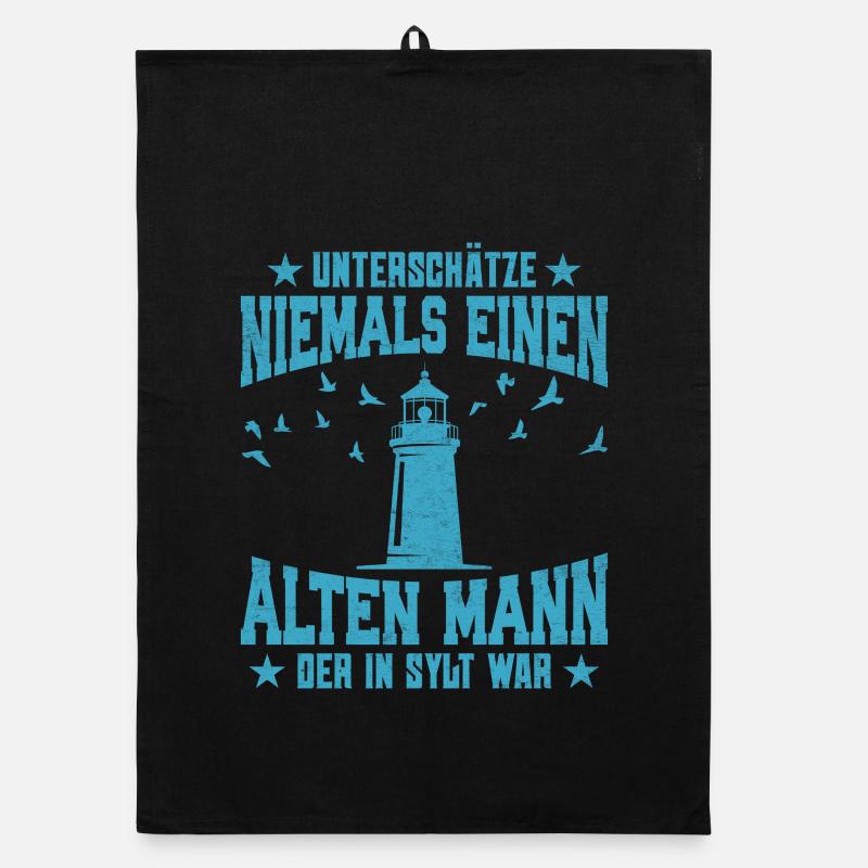 NEVER UNDERESTIMATE AN OLD MAN Organic dish towel