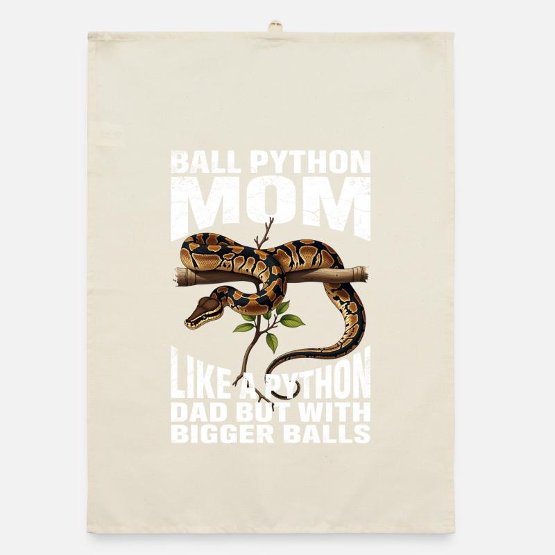 Königspython Mom Mama Schlangen Terrarium Python Organic Geschirrtuch