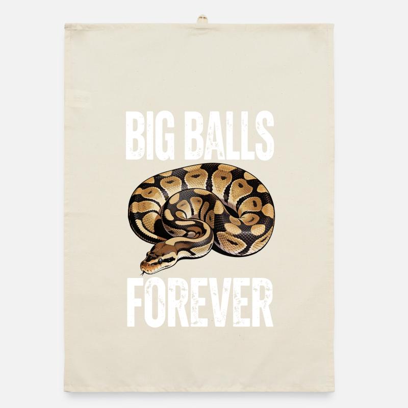 Königspython Schlangen Liebhaber Terrarium Python Organic Geschirrtuch