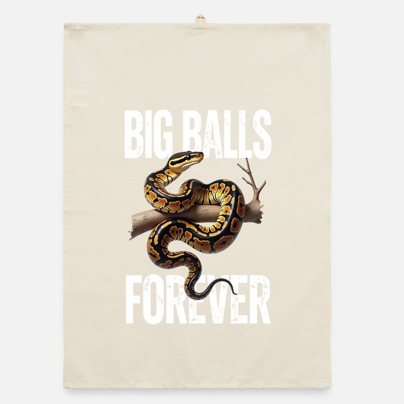 King Python Snakes Lover Terrarium Python Organic dish towel