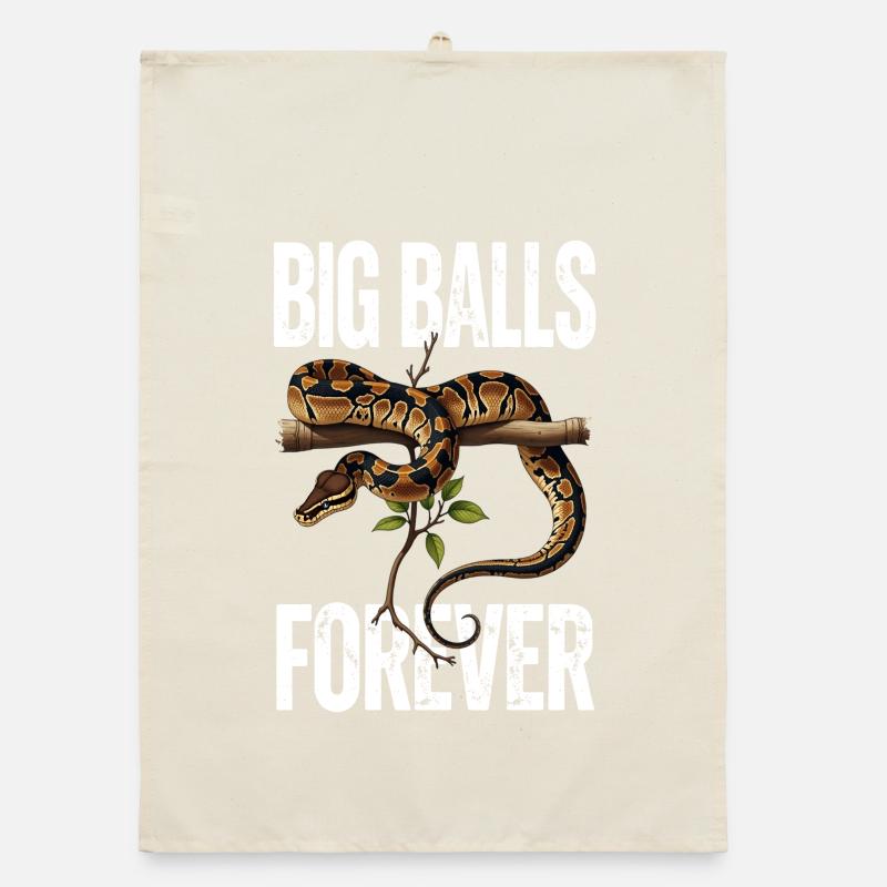 Königspython Schlangen Liebhaber Terrarium Python Organic Geschirrtuch