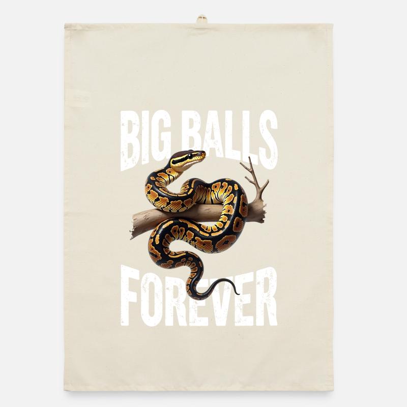 King Python Snakes Lover Terrarium Python Organic dish towel