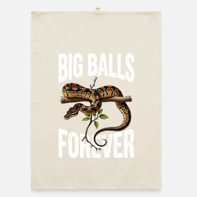 Königspython Schlangen Liebhaber Terrarium Python Organic Geschirrtuch