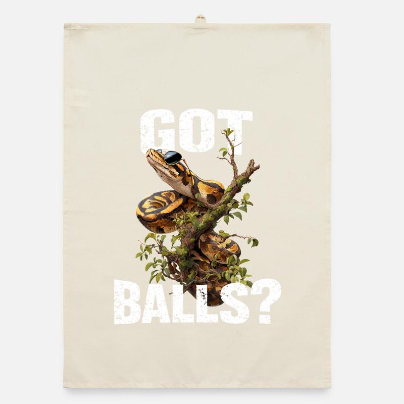 King Python Snakes Lover Terrarium Python Organic dish towel