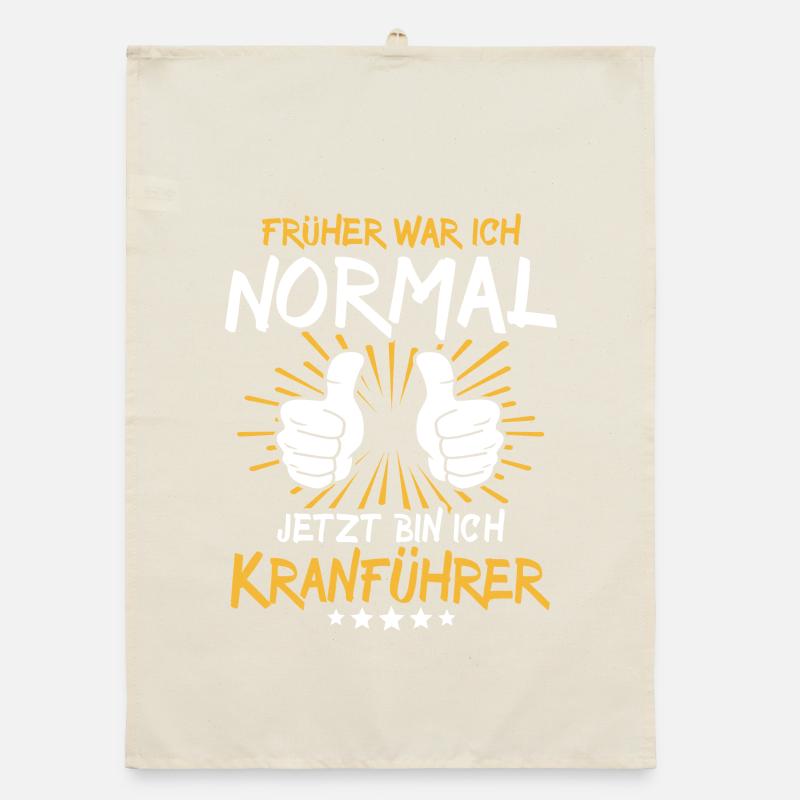 Crane operator Spruch Organic dish towel