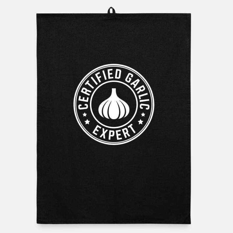 Knoblauch Experte Knoblauchliebhaber Geschenk Organic Geschirrtuch