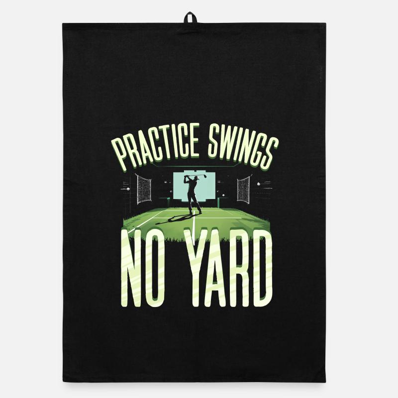 Golf Simulator Practice Swings No Yard Organic dish towel