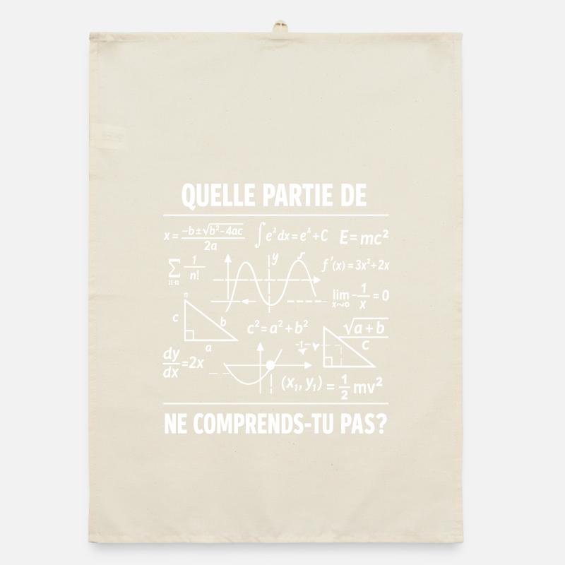 Math Teacher Humor Gift Funny Mathematician Organic dish towel