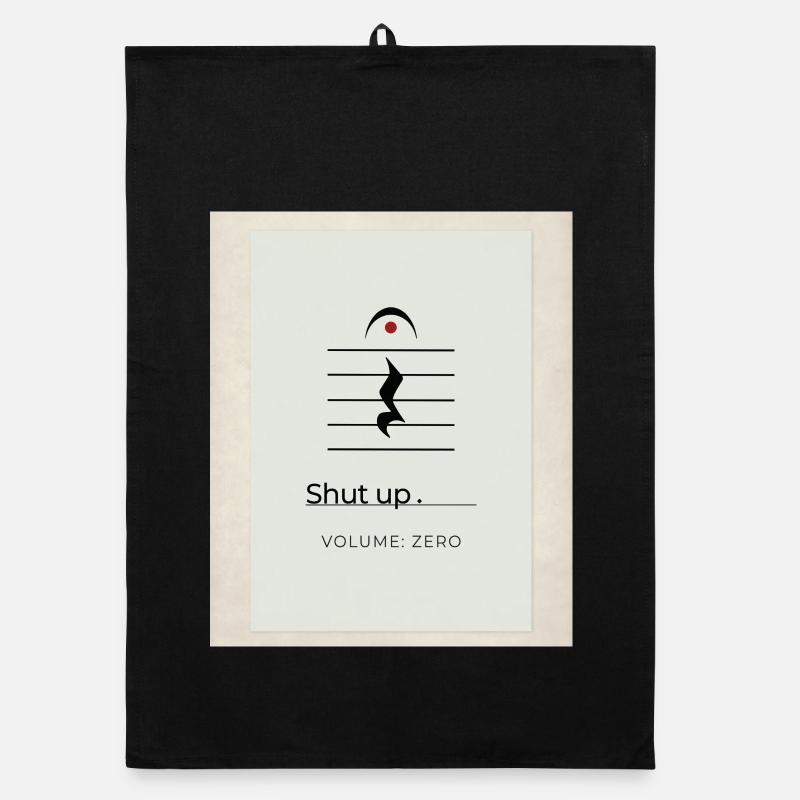 Tais-toi – Volume Zéro Minimaliste Design Torchon bio