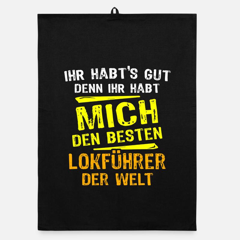 Lokführer Geschenk Organic Geschirrtuch