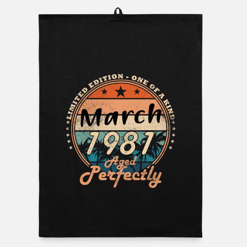 Cadeau d’anniversaire mars 1981 Torchon bio