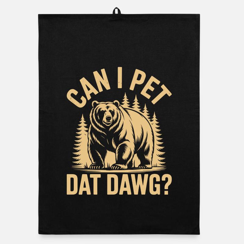 Can I Pet Dat Dawg, Wandern, Wanderung Organic Geschirrtuch