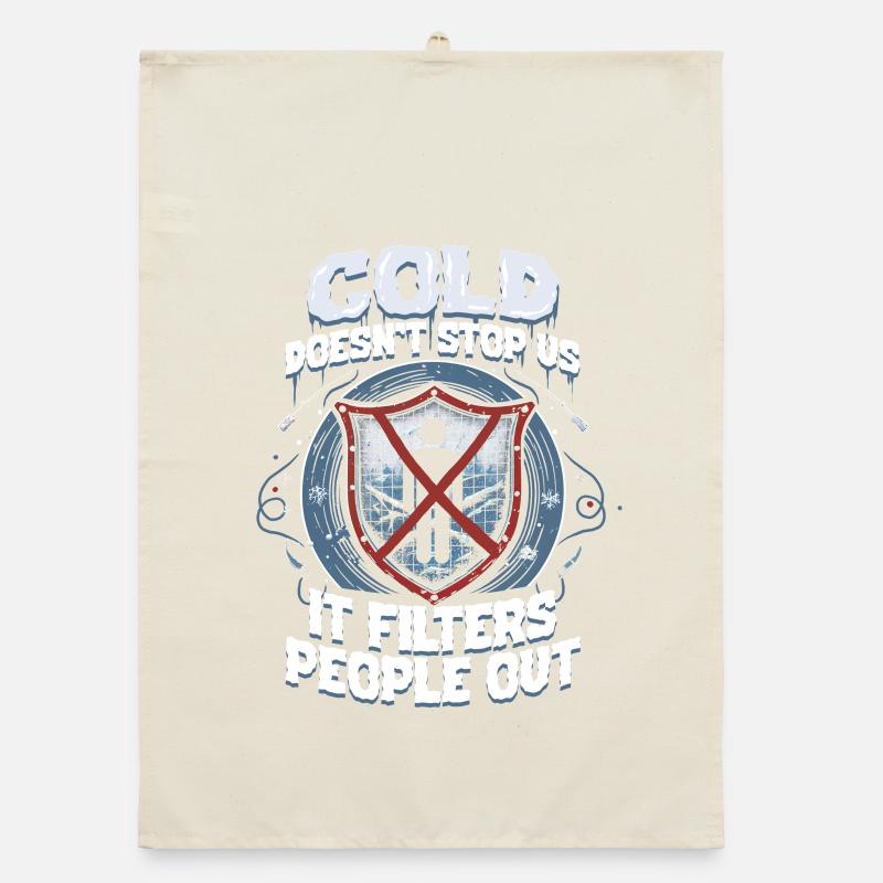 Eisangeln Cold Doesn't Stop Us Organic dish towel