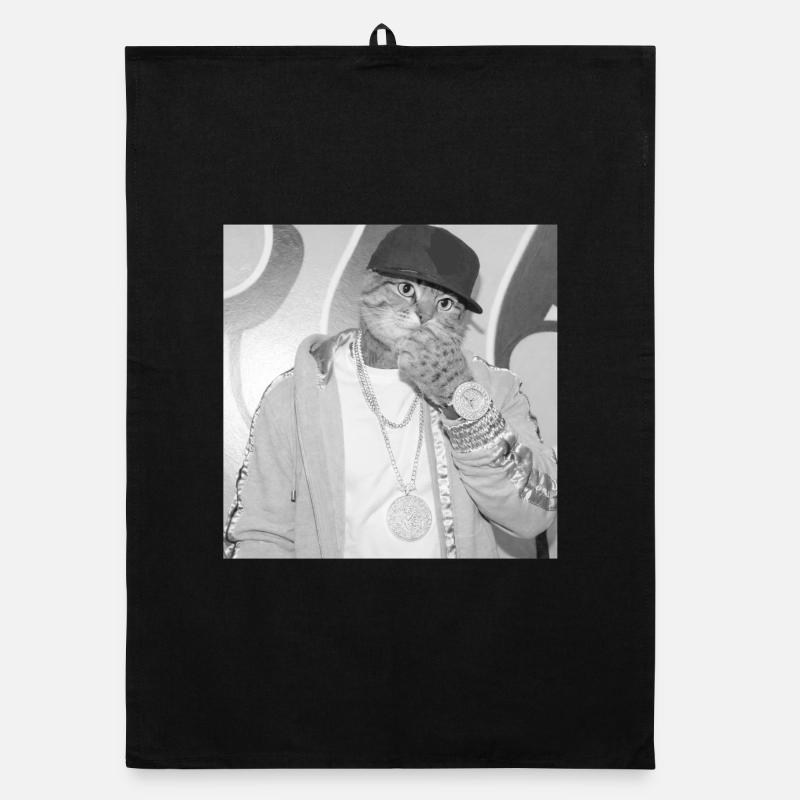 Style de rue rappeur chat Torchon bio