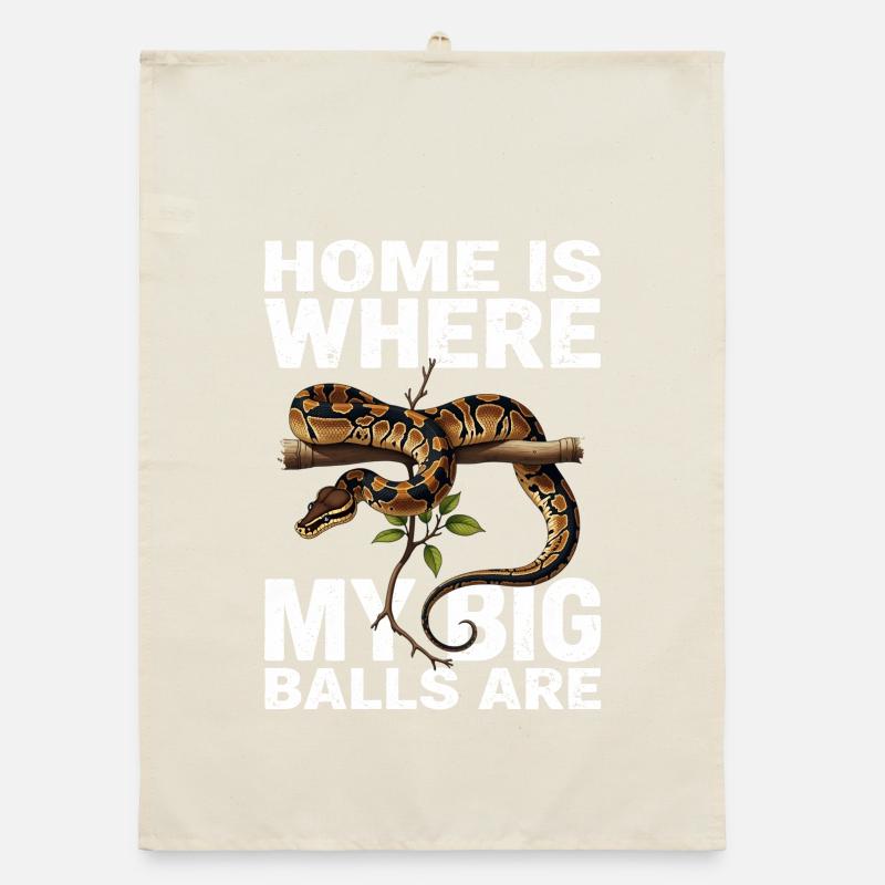 King Python Snakes Lover Terrarium Python Organic dish towel