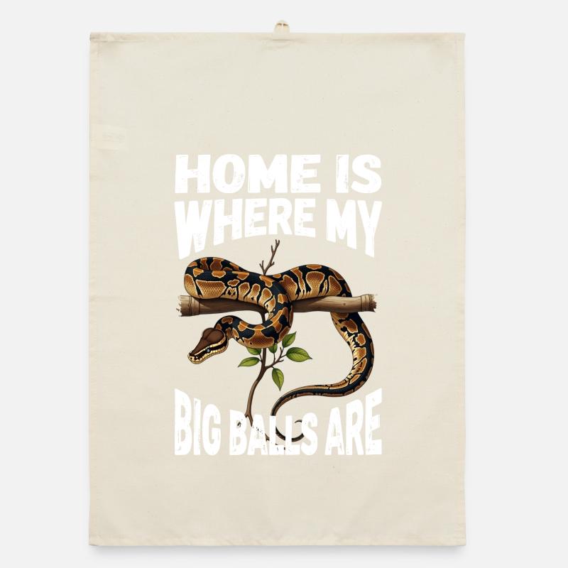 King Python Snakes Lover Terrarium Python Organic dish towel